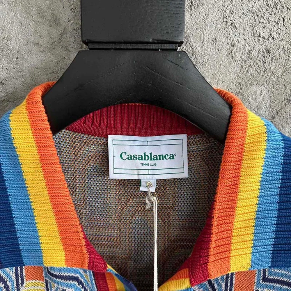 Casablanca Larche De Nuit Knit Polo Shirt